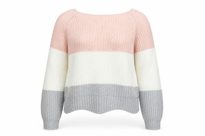 Cameo Rose Womens Multicoloured Striped Knit Pullover Jumper Size M