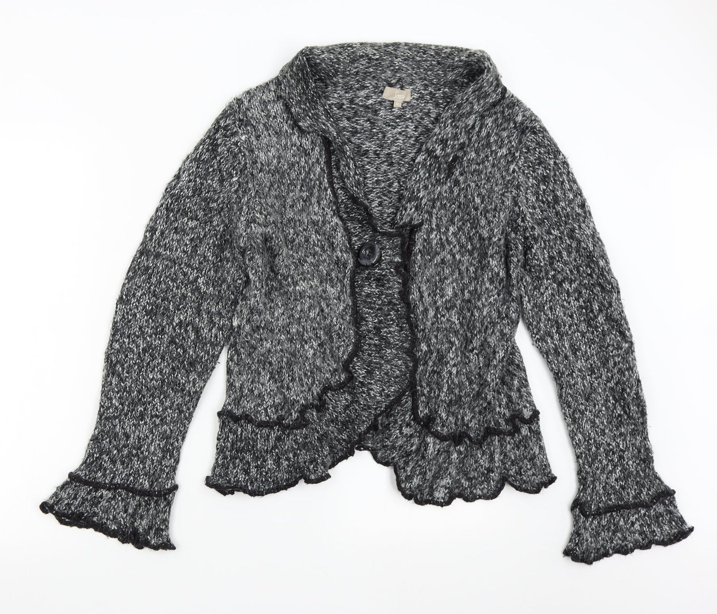 Womens UK Size 16 Soon Grey Cardigan Jumper