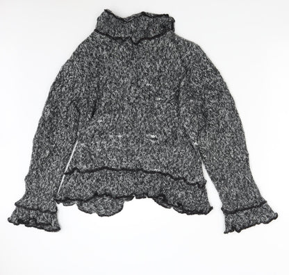 Womens UK Size 16 Soon Grey Cardigan Jumper