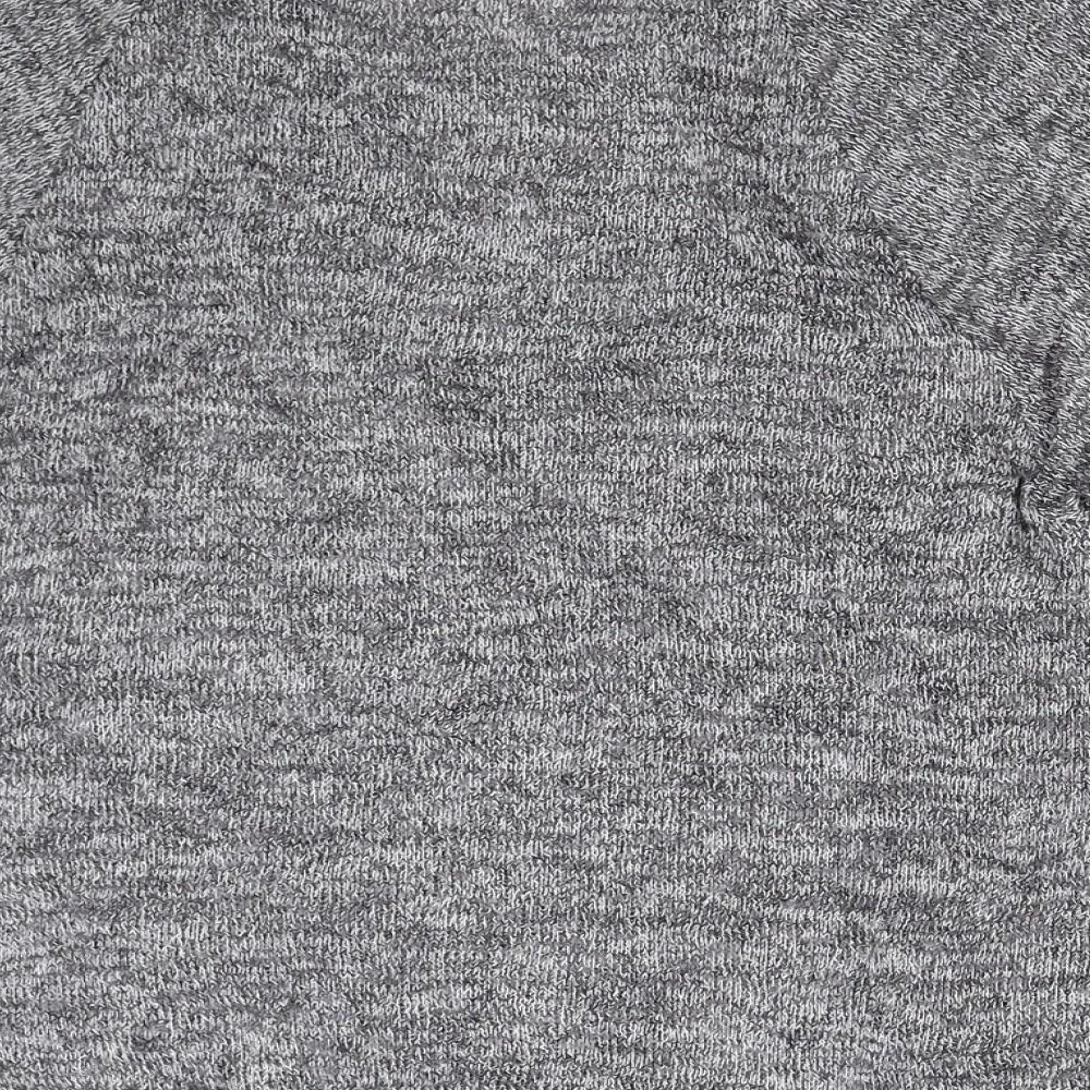 Womens UK Size S Sparkle & Fade Grey Pullover Jumper