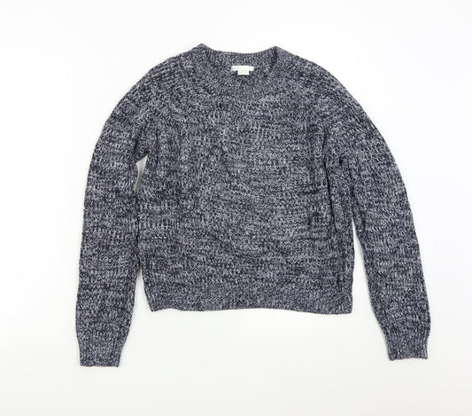 Womens UK Size M H&M Blue Pullover Jumper