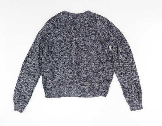 Womens UK Size M H&M Blue Pullover Jumper