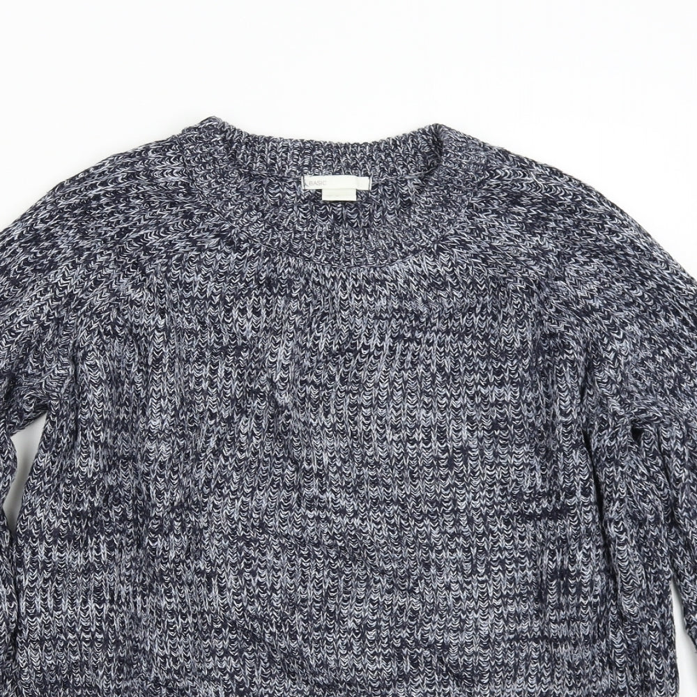 Womens UK Size M H&M Blue Pullover Jumper