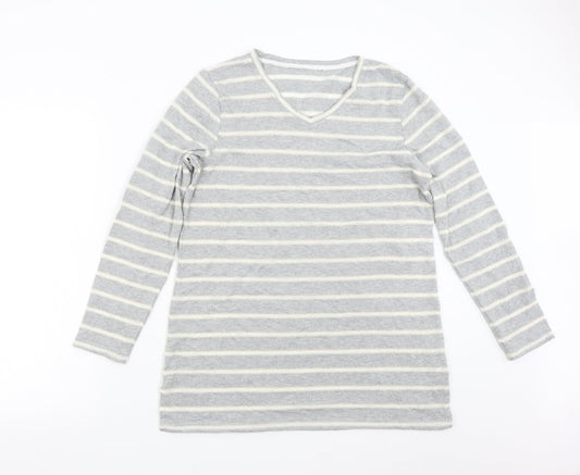 Womens UK Size 14 Preworn Grey Pullover Jumper