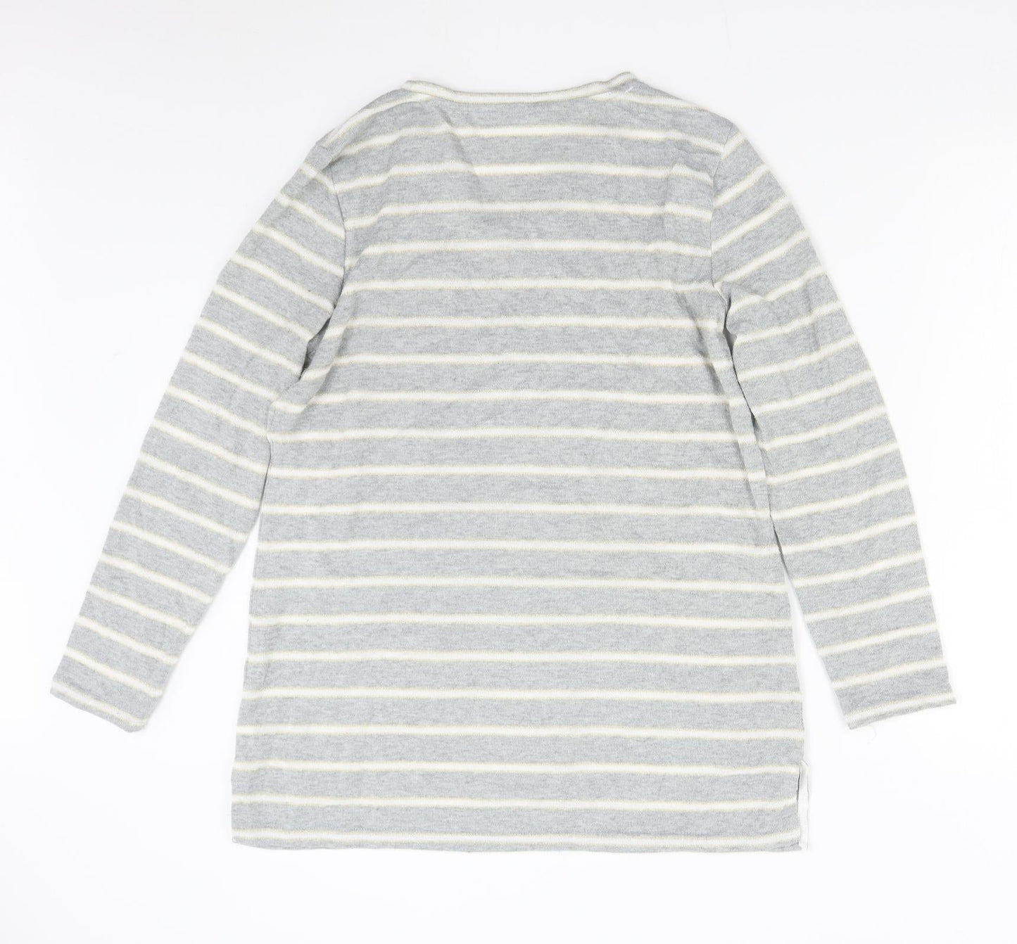 Womens UK Size 14 Preworn Grey Pullover Jumper