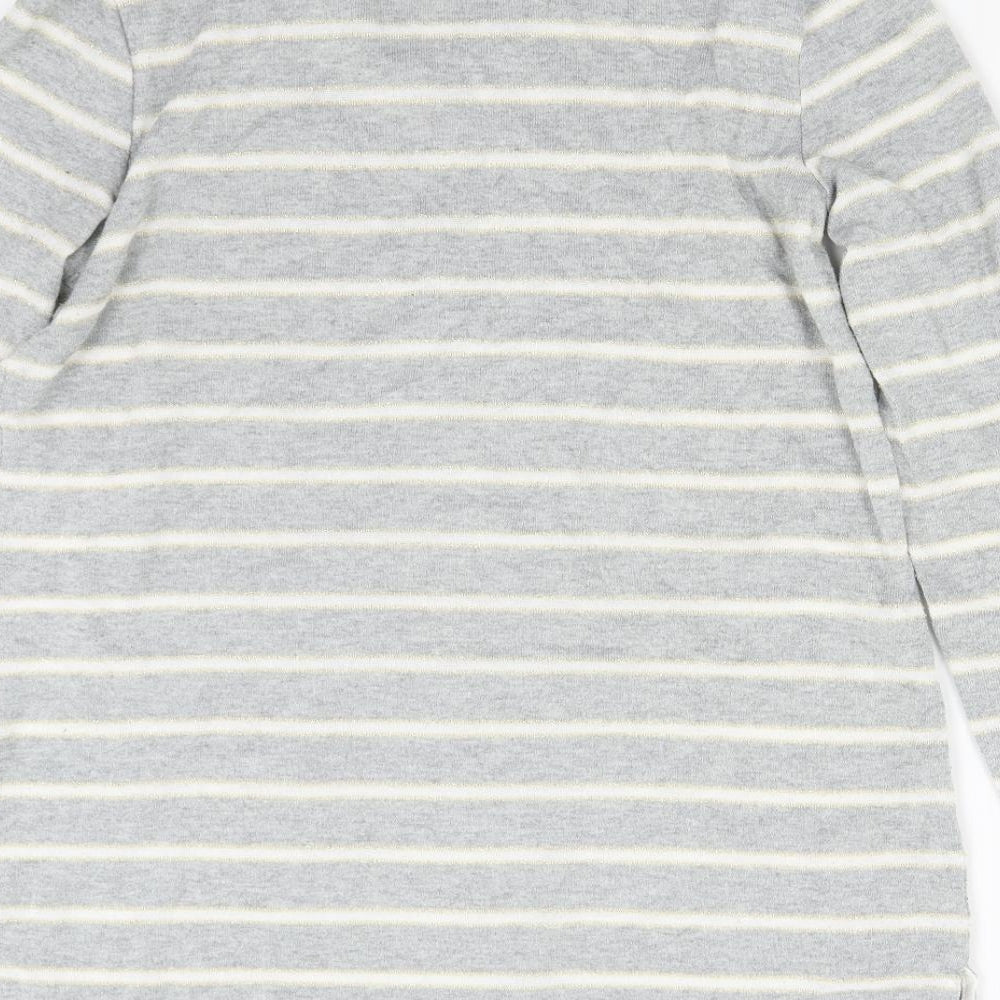 Womens UK Size 14 Preworn Grey Pullover Jumper