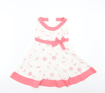 BHS Girls Multicoloured   Fit & Flare  Size 5 Years