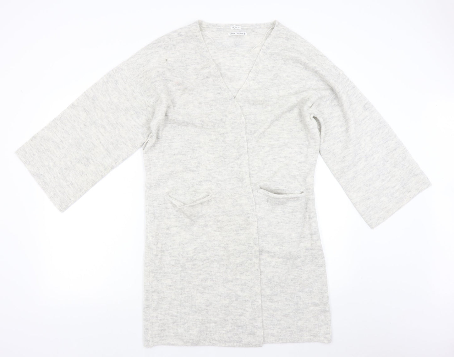 Womens UK Size M Oysho Grey Cardigan Jumper