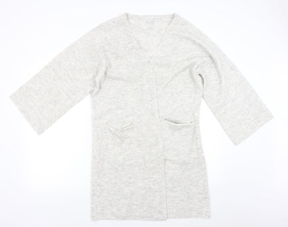 Womens UK Size M Oysho Grey Cardigan Jumper