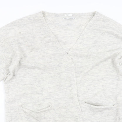 Womens UK Size M Oysho Grey Cardigan Jumper