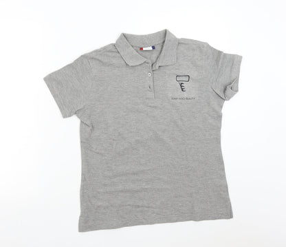 Clique Womens Grey   Basic Polo Size M  - Jump into Reality