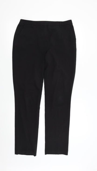 Womens UK Size 10 Papaya Regular Fit  Black Trousers