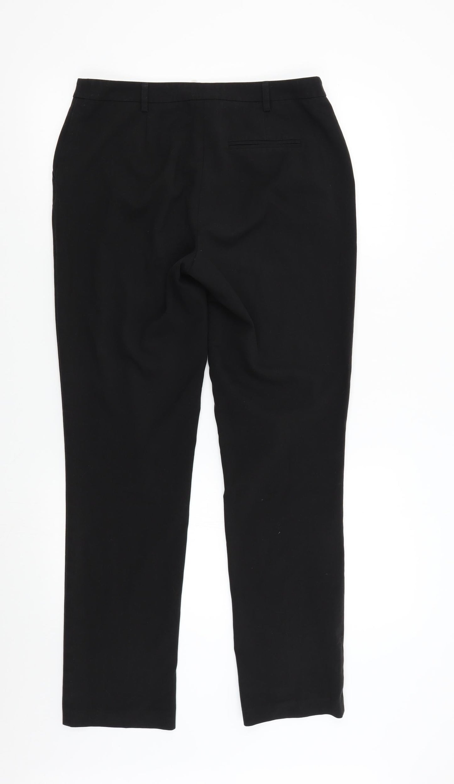 Womens UK Size 10 Papaya Regular Fit  Black Trousers