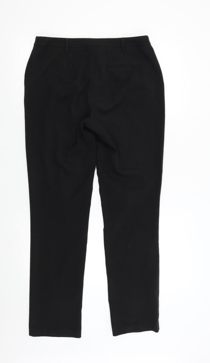 Womens UK Size 10 Papaya Regular Fit  Black Trousers