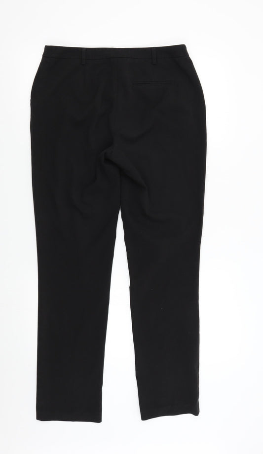 Womens UK Size 10 Papaya Regular Fit  Black Trousers
