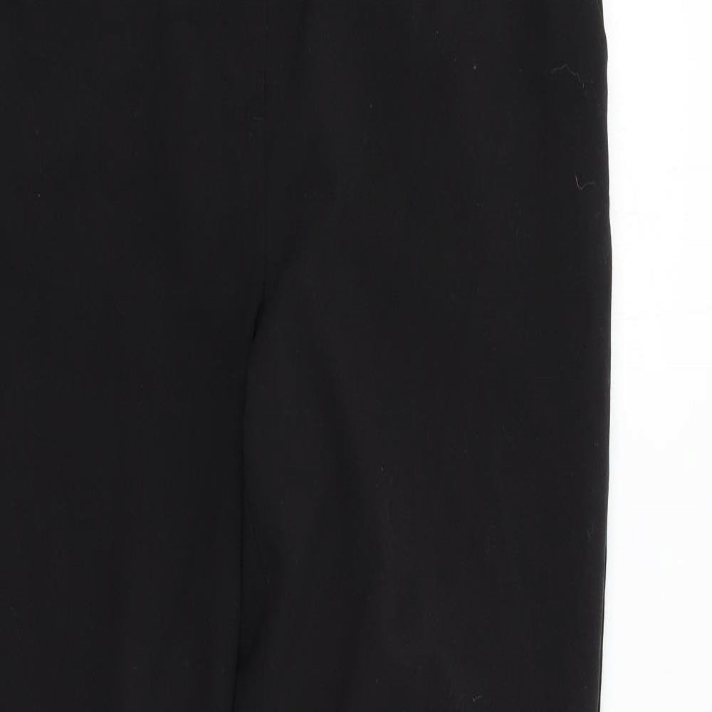 Womens UK Size 10 Papaya Regular Fit  Black Trousers