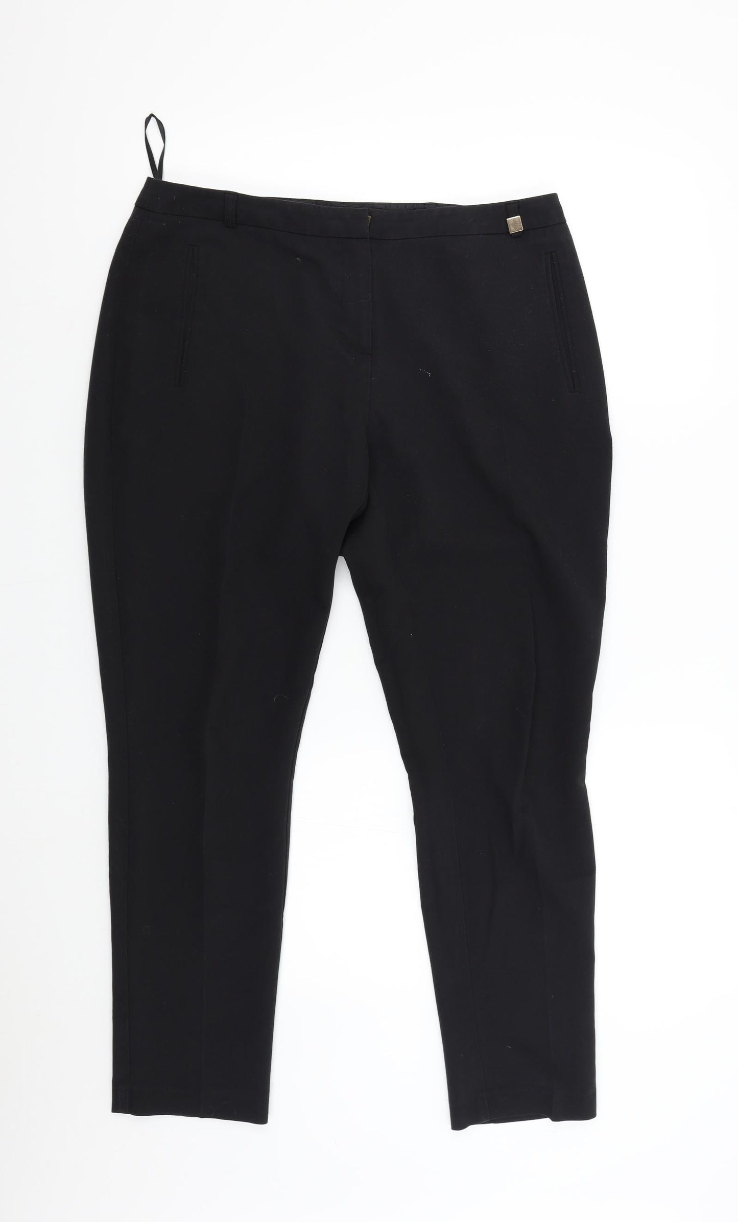 George Womens Black   Trousers  Size 12 L27 in