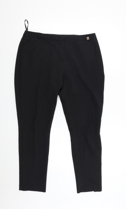 George Womens Black   Trousers  Size 12 L27 in