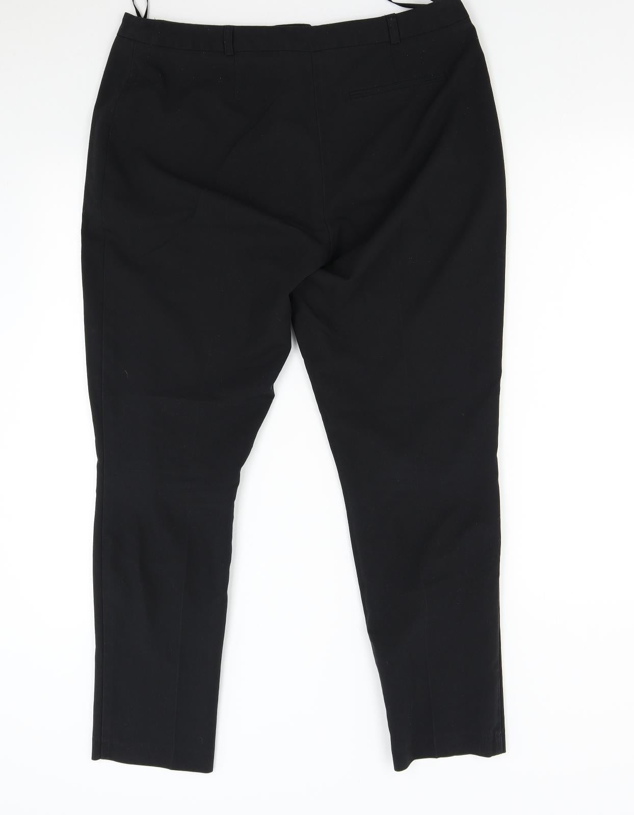 George Womens Black   Trousers  Size 12 L27 in