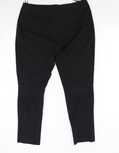 George Womens Black   Trousers  Size 12 L27 in
