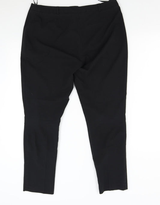 George Womens Black   Trousers  Size 12 L27 in