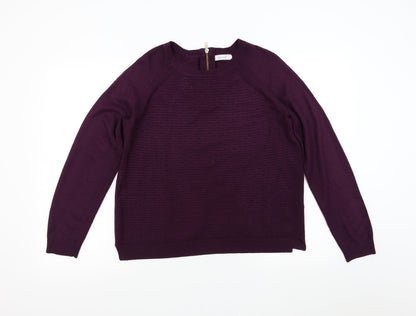 Womens UK Size 12 Per Una Purple Pullover Jumper