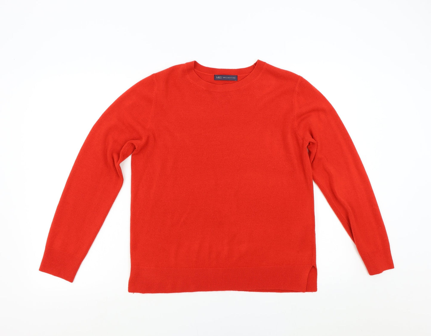 Womens UK Size 14 M&S Red Pullover Jumper