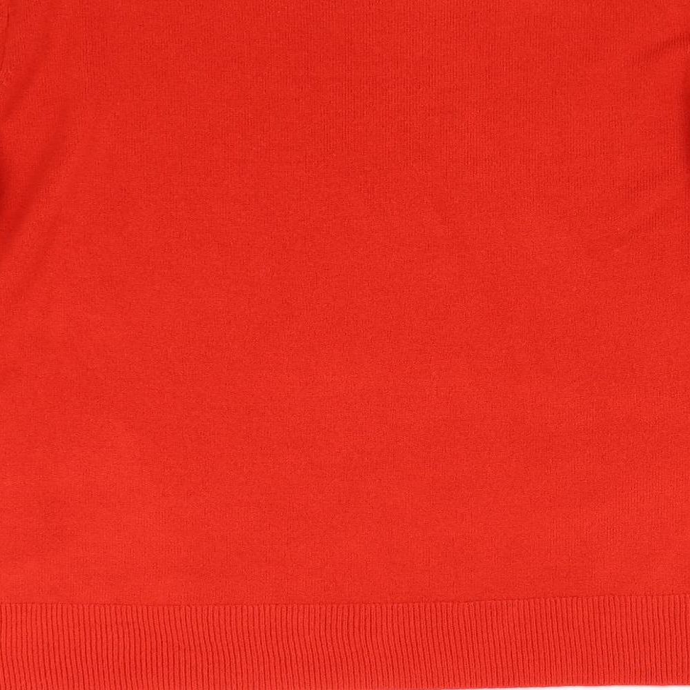 Womens UK Size 14 M&S Red Pullover Jumper