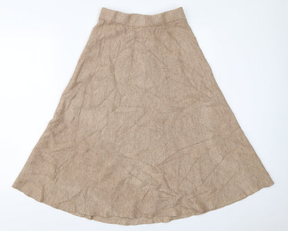 Preworn Womens Beige   Flare Skirt Size 25 in