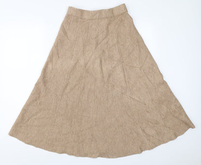 Preworn Womens Beige   Flare Skirt Size 25 in
