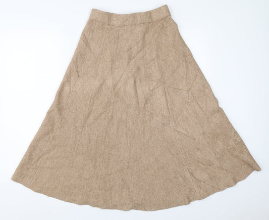 Preworn Womens Beige   Flare Skirt Size 25 in