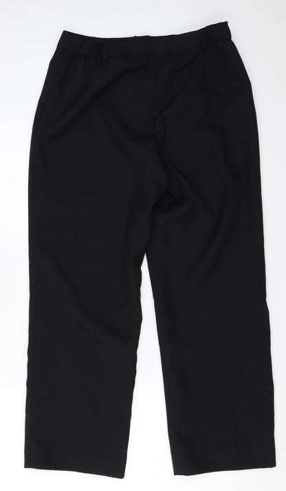 Womens UK Size 12 Special Collection Regular Fit  Black Trousers