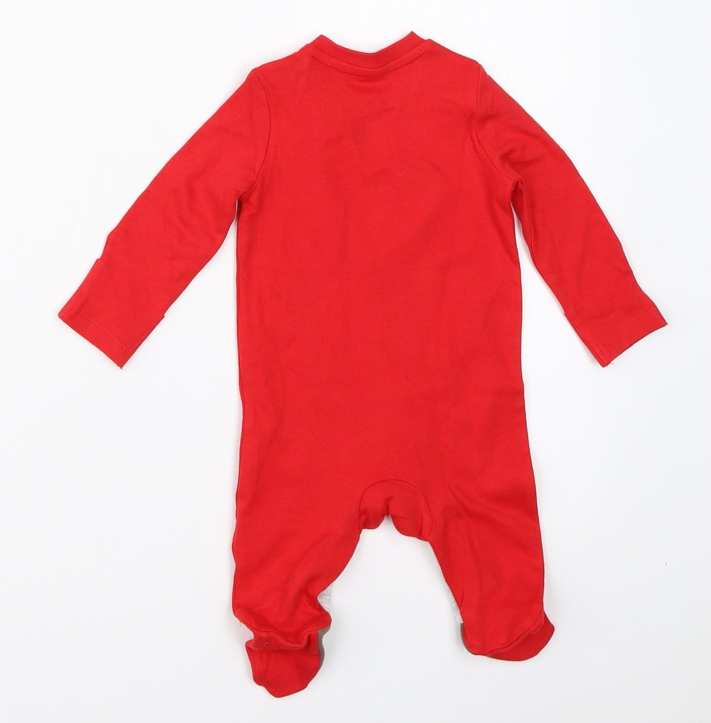F&F Boys Red   Babygrow One-Piece Size 0-3 Months  - christmas