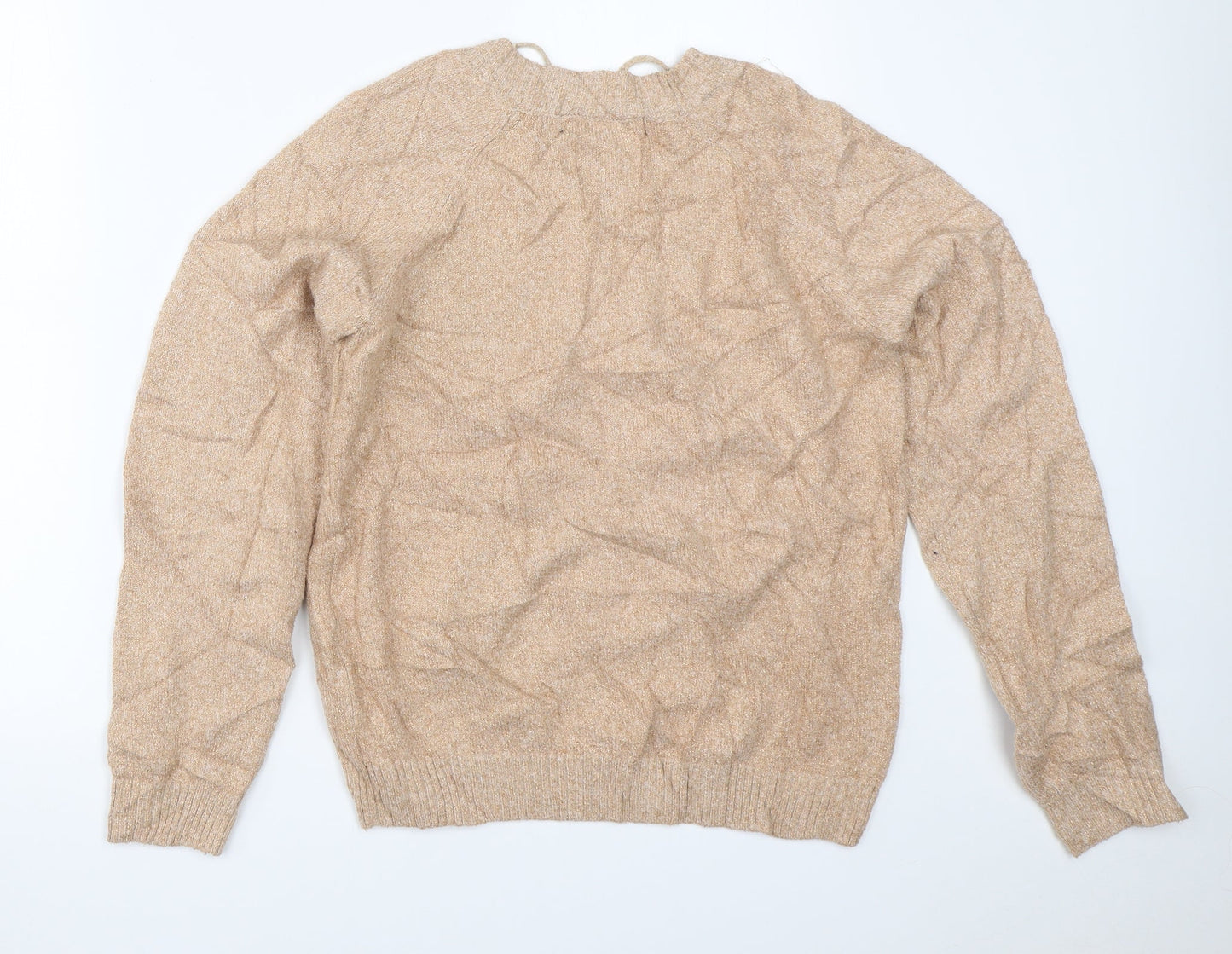 Womens UK Size S Vera Moda Gold Pullover Jumper