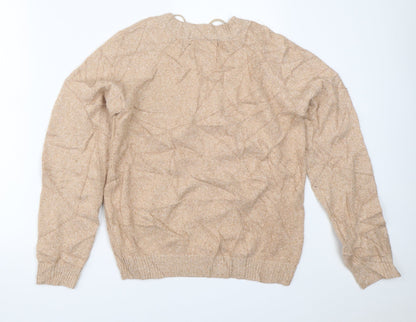 Womens UK Size S Vera Moda Gold Pullover Jumper