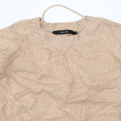 Womens UK Size S Vera Moda Gold Pullover Jumper