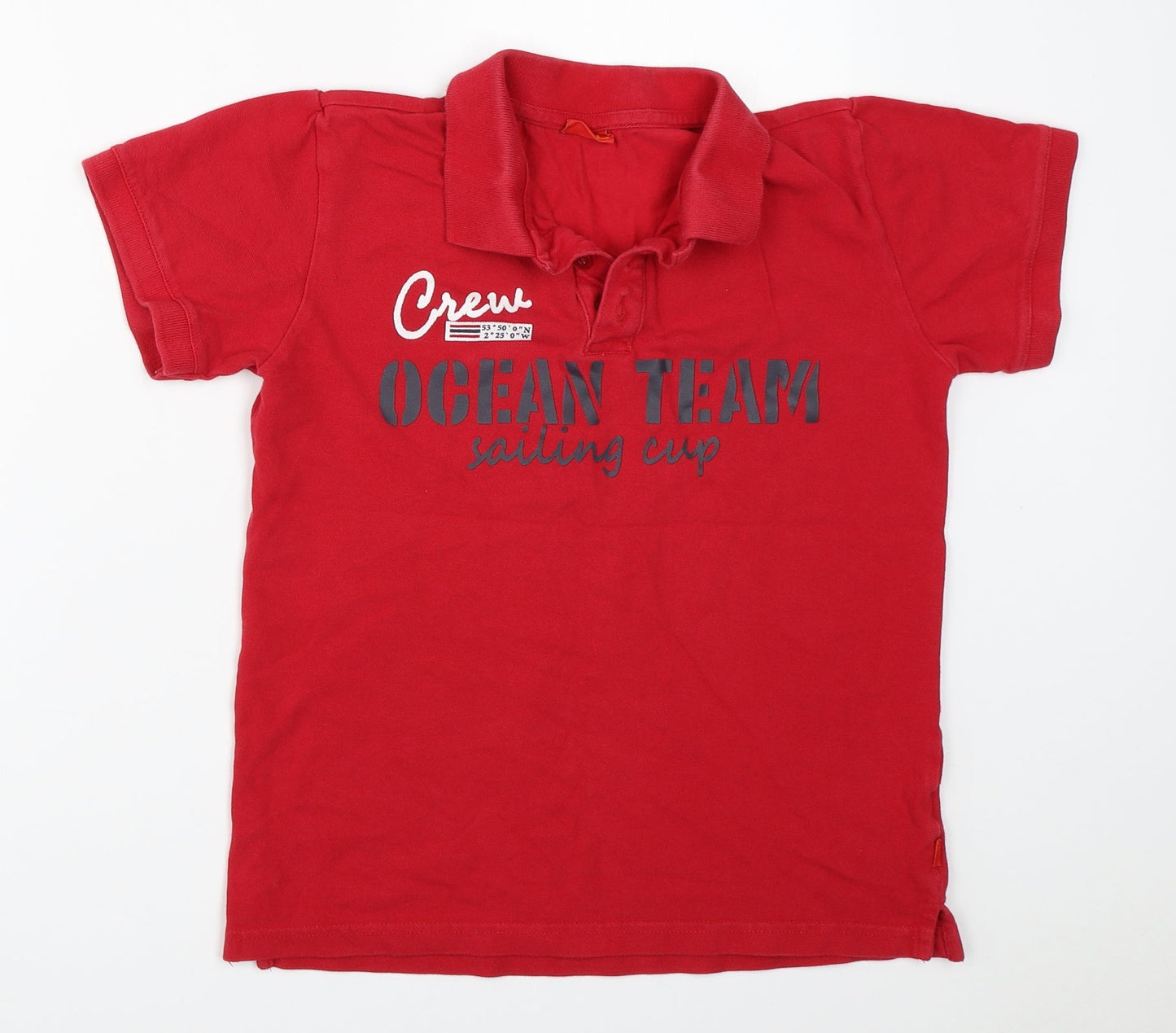 CFL Boys Red   Basic Polo Size 12-13 Years