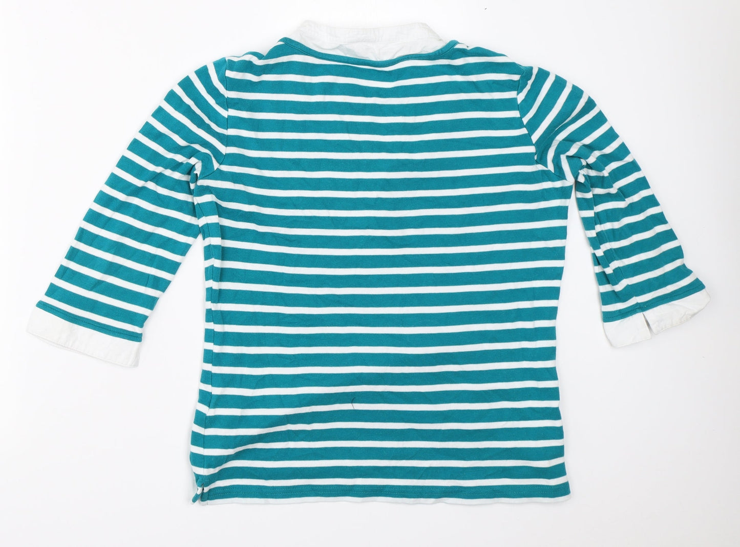 Womens UK Size 10 Damart Blue Basic T-Shirt
