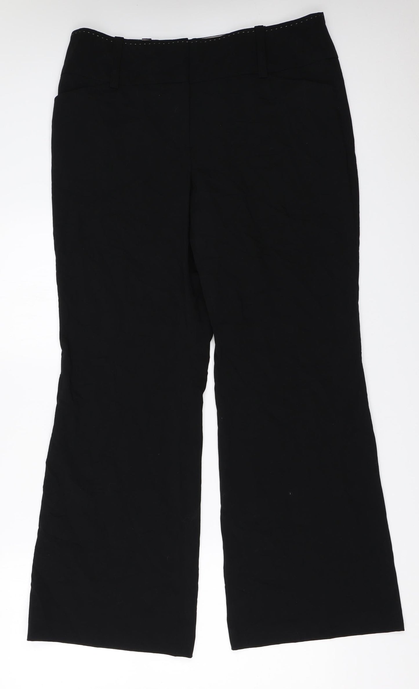 Womens UK Size 14 NEXT Regular Fit  Black Trousers