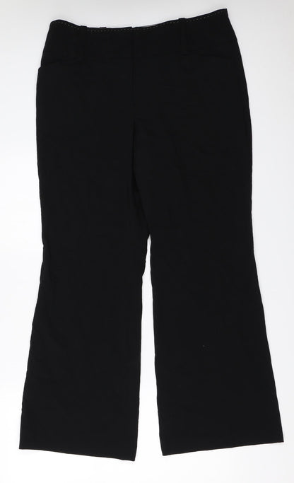 Womens UK Size 14 NEXT Regular Fit  Black Trousers