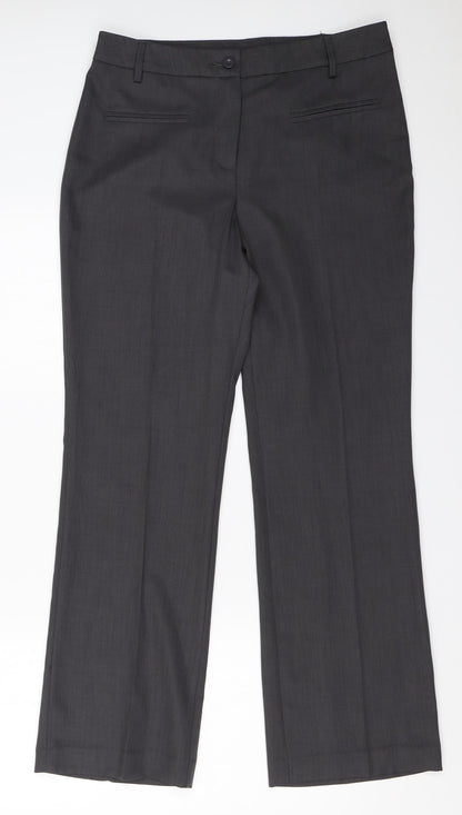 TU Womens Grey   Trousers  Size 10 L28.5 in