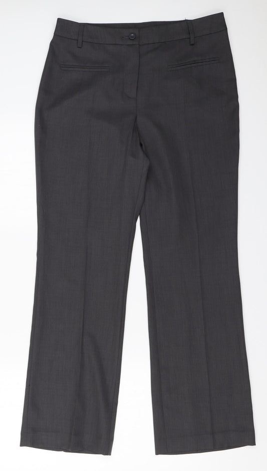 TU Womens Grey   Trousers  Size 10 L28.5 in