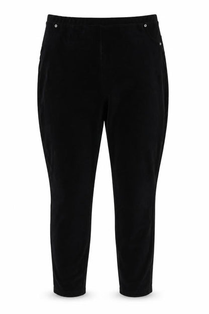 Womens UK Size L Preworn Regular Fit Capri Black Trousers