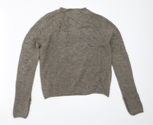Womens UK Size S Zara Grey Pullover Jumper