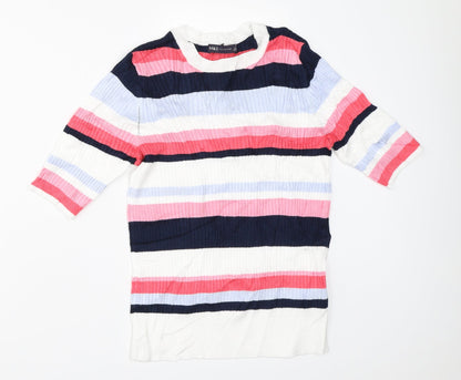 Womens UK Size 12 Marks and Spencer White Pullover Jumper