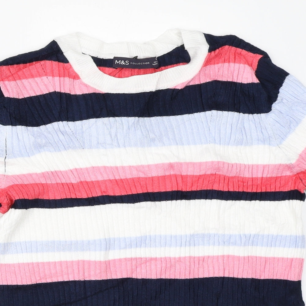 Womens UK Size 12 Marks and Spencer White Pullover Jumper