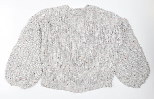 Primark Womens Grey   Pullover Jumper Size M