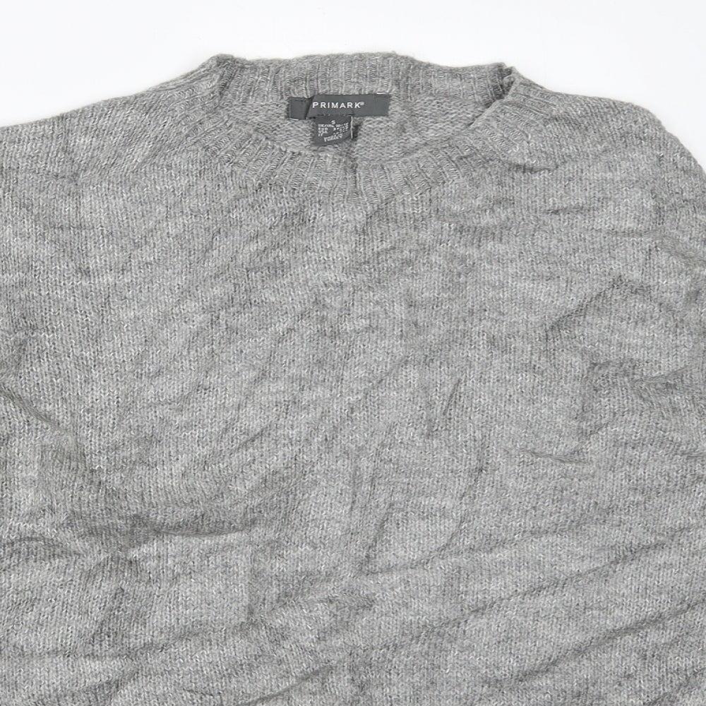 Primark Womens Grey   Pullover Jumper Size S