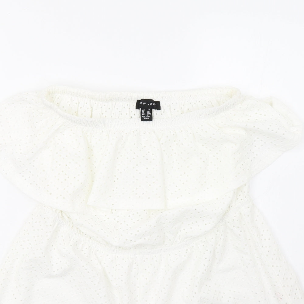 New Look Womens White   Playsuit One-Piece