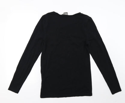 Mens UK Size M ASOS Black Pullover Sweatshirt